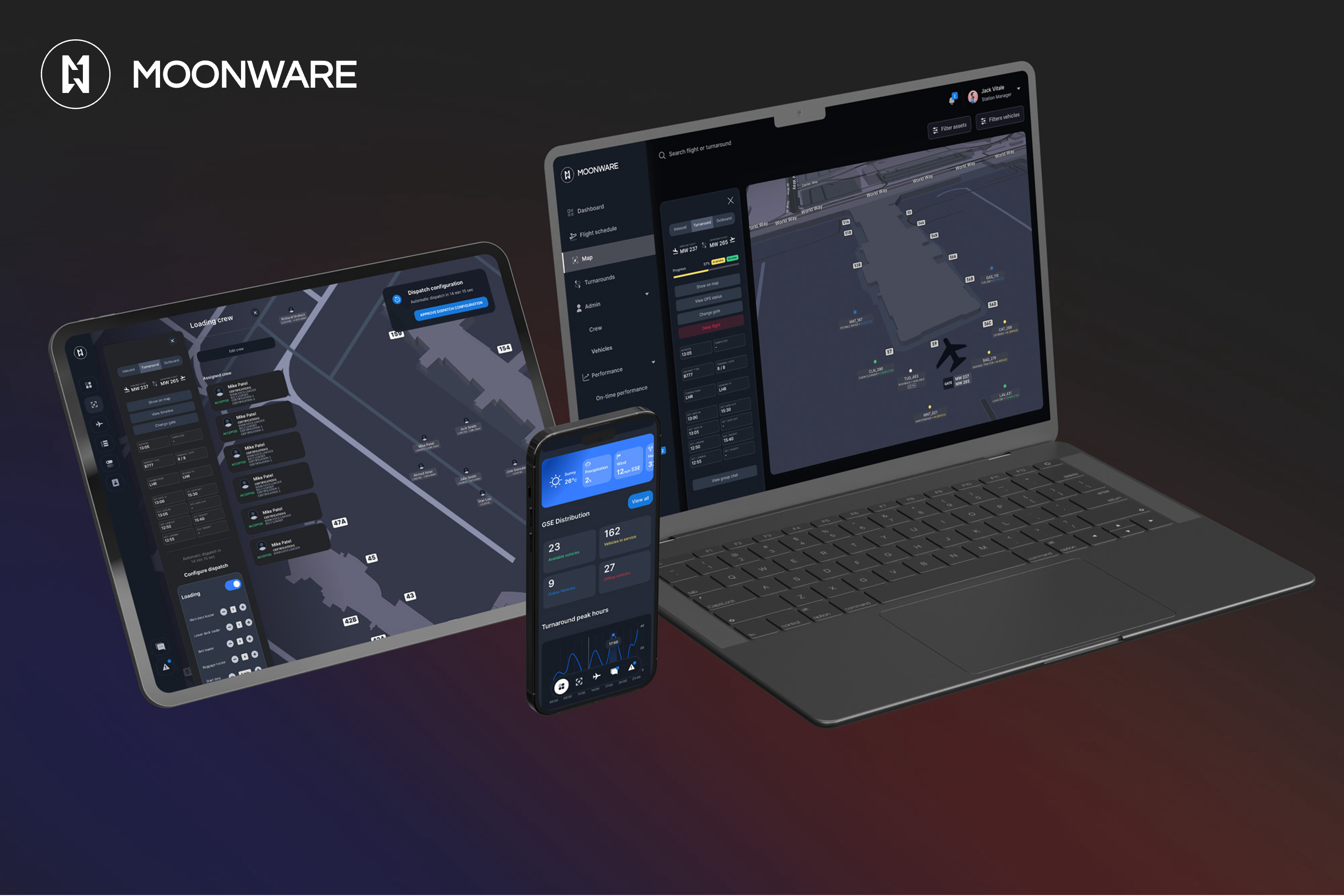Moonware’s HALO Ground Traffic Control platform. Courtesy of Moonware.